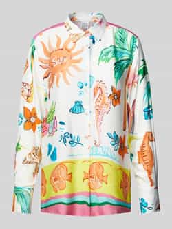 Emily Van den Bergh Regular fit blouse met doorknoopsluiting