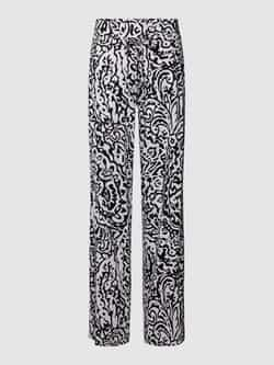 RAFFAELLO ROSSI Regular fit stoffen broek met all-over print model 'CANDICE'