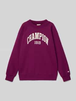Champion Sweatshirt met labelprint model 'COLLEGE'
