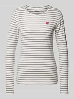 Kaffe Shirt met lange mouwen en motiefstitching model 'Liddy'