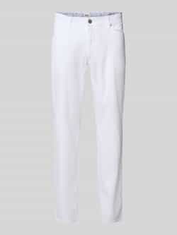 BRAX Regular fit linnen broek in 5-pocketmodel model 'CADIZ'