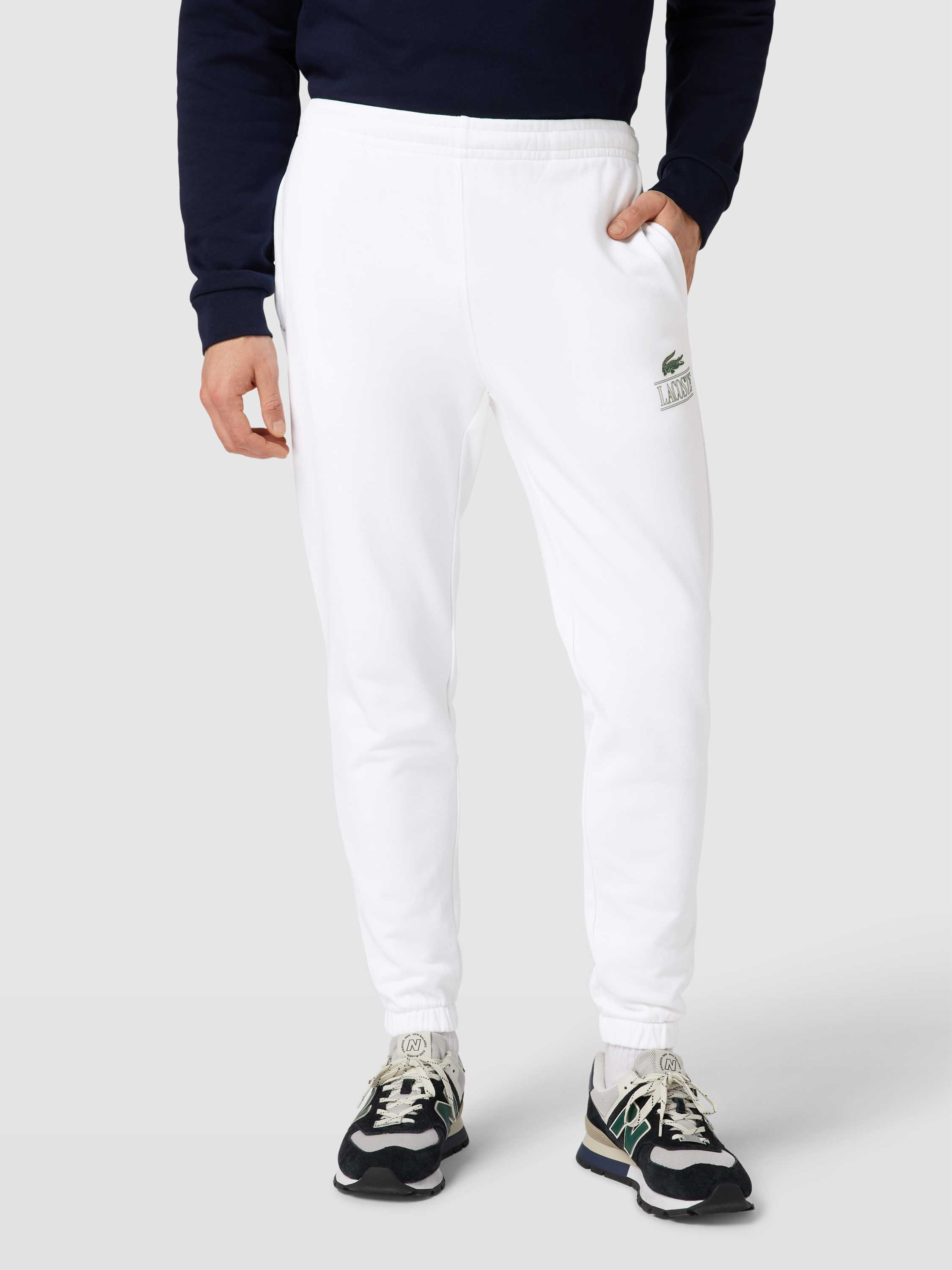 LACOSTE Jogginghose Weiß