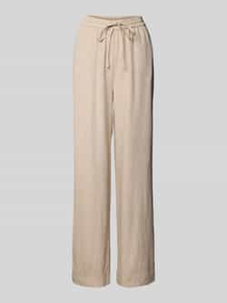 MSCH Copenhagen Straight leg linnen broek met tunnelkoord model 'Pennie Ginia'