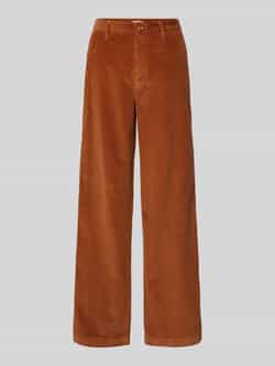 S.Oliver RED LABEL Regular fit corduroy broek van puur katoen met wijde pijpen