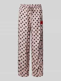 HUGO Regular fit pyjamabroek met labelpatch model 'ELLE'