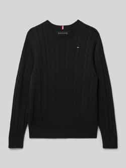 Tommy Hilfiger Teens Regular fit gebreide pullover van zuiver katoen