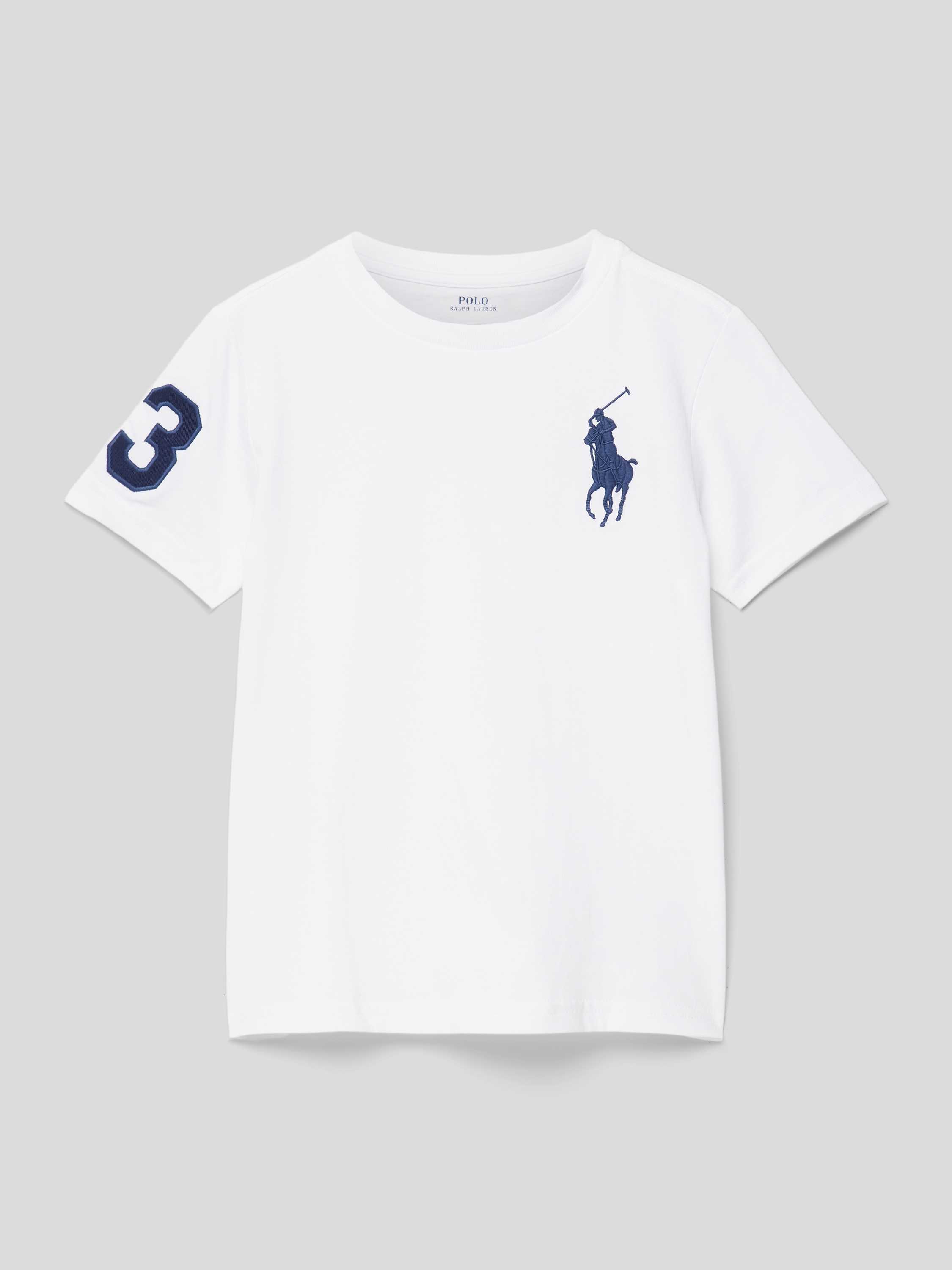 Polo Ralph Lauren Teens T-shirt met logo- en motiefstitching