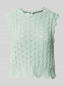 Only Regular fit tricottop van katoenmix model 'LUNA LIFE'
