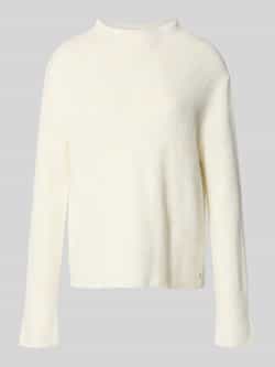 Monari Regular fit shirt met lange mouwen van wolmix met viscose