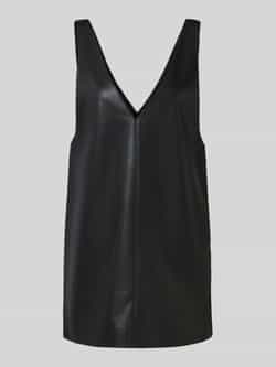 Only Mini-jurk in leerlook model 'HEIDI'