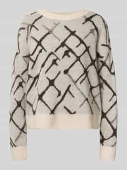 Comma Gebreide pullover met ribboorden