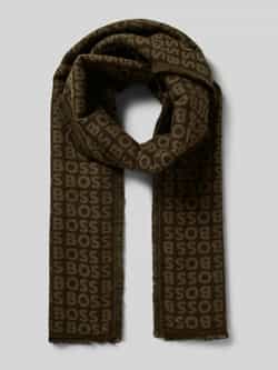 Boss Sjaal van viscose met labeldetail model 'Tadic'