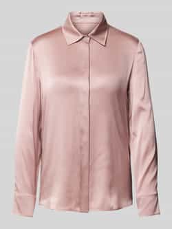Max Mara Studio Regular fit zijden blouse met overhemdkraag model 'BADEN'
