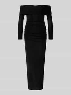 Jake*s Cocktail Slim fit midi-jurk met off shoulder-design