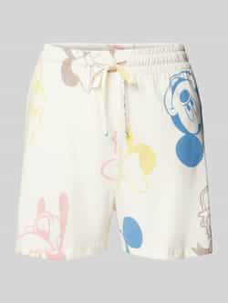 Jake*s Casual Korte pyjamabroek met elastische band en tunnelkoord