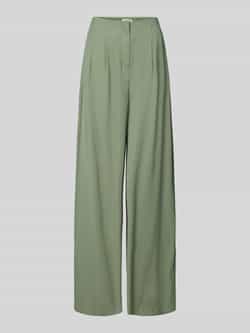 B.Young Wide leg stoffen broek met bandplooien model 'DALANO'