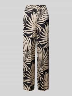 S.Oliver BLACK LABEL Regular fit wijde broek van pure viscose