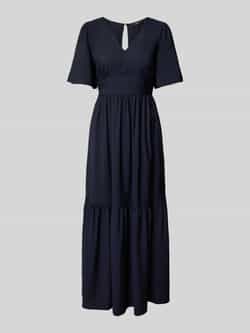 Zero Maxi-jurk van viscosemix met rugdecolleté