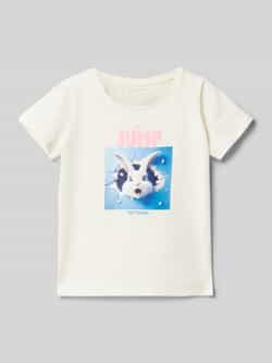 Tom Tailor Regular fit T-shirt van puur katoen met motiefprint