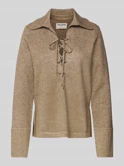 Zadig & Voltaire Gebreide pullover met platte kraag model 'LISTY VI'