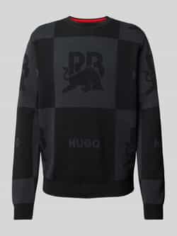 HUGO Gebreide pullover met ronde hals model 'Sormel'