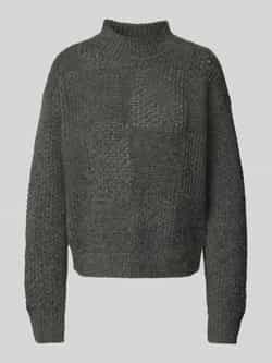 Vero Moda Regular fit gebreide pullover met opstaande kraag model 'MOON'