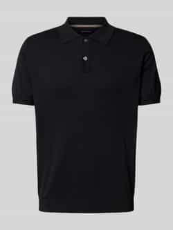 Christian Berg Men Poloshirt met labeldetail