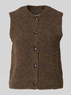 Marc O'Polo Regular fit mouwloos vest van wolmix met alpaca