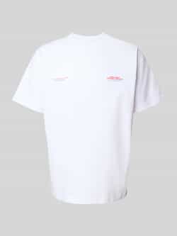 ANOTHER COTTON LAB Oversized T-shirt met statement- en labelprint