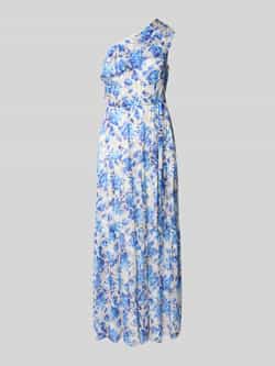 Adrianna Papell Avondjurk in one shoulder-look met strikceintuur