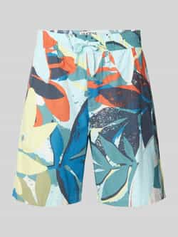 JAKE*S STUDIO MEN Regular fit korte broek met all-over print