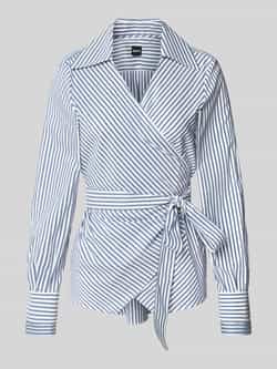 Boss Regular fit blouse met lange mouwen en vaste tailleriem model 'BEKANIA'
