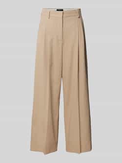 Weekend Max Mara Wide leg bandplooibroek van puur katoen model 'VETTURA'