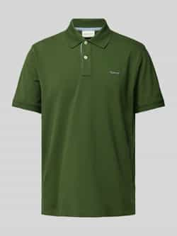 Gant Regular fit poloshirt met labelstitching