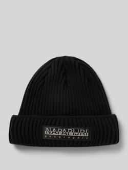 Napapijri Stijlvolle Acryl Muts met Logo Black Heren