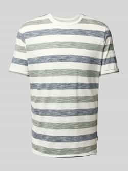 Blend T-shirt met geribde ronde hals model 'JELANI'