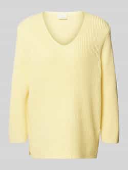 Kaffe Gebreide pullover met V-hals