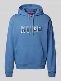 HUGO Hoodie met labelprint model 'Diqerio'