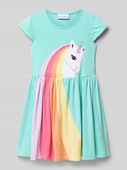 DANAMADE T-shirtjurk met ronde hals en kapmouwen