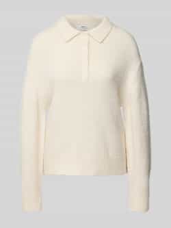 Gina Tricot Gebreide pullover met platte kraag en knoopsluiting