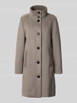 s.Oliver RED LABEL Slim fit lange jas met wol