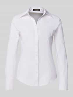 MORE & MORE Overhemdblouse met labelstitching