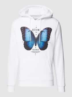 Mister tee Hoodie met motiefprint model 'Become the Change'