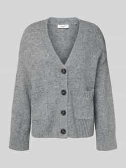 B.Young Oversized gebreid jack met knoopsluiting model 'OTTI'