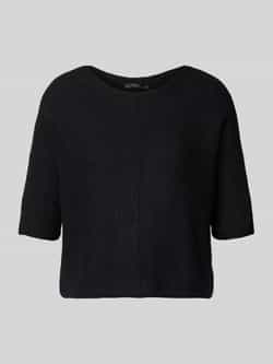 Oui Gebreid shirt met deelnaad