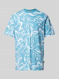 Boss Orange T-shirt met all-over print model 'Ocean'