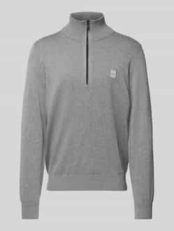 Boss Orange Gebreide pullover met labeldetail model 'Kanobix'