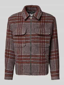 Wood Wollen jack met kentkraag model 'Lam'