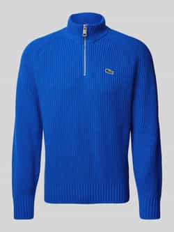 Lacoste Wollen pullover met opstaande kraag