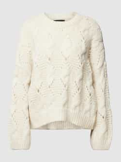 Vero Moda Gebreide pullover met ajourpatroon model 'ISLAND'